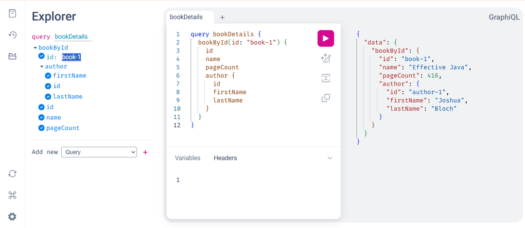 GraphQL service with Java and Spring